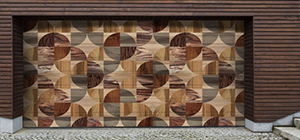 sekční garážová vrata 3D postisk