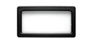 sekční garážová vrata oválné 665x345 černý hladký rám