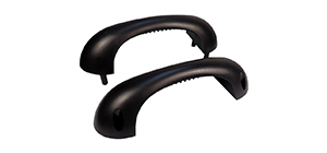 sekční garážová vrata madlo oboustranné zaoblené plast