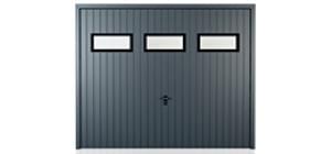 výklopná garážová vrata Okna vodorovná
