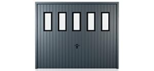 výklopná garážová vrata Okna svislá