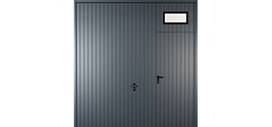 výklopná garážová vrata Okno vodorovné nad dveřmi