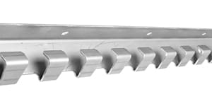 lamelové clony pro nakládací prostory Hřebenová lišta