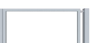 nesené brány pro průmysl rám bez výplně