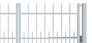 křídlová brána pro rodinné domy Dlouhé krátké bez horního jeklu