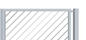 nesené brány pro průmysl ozdobné Šikmé pásoviny dolů