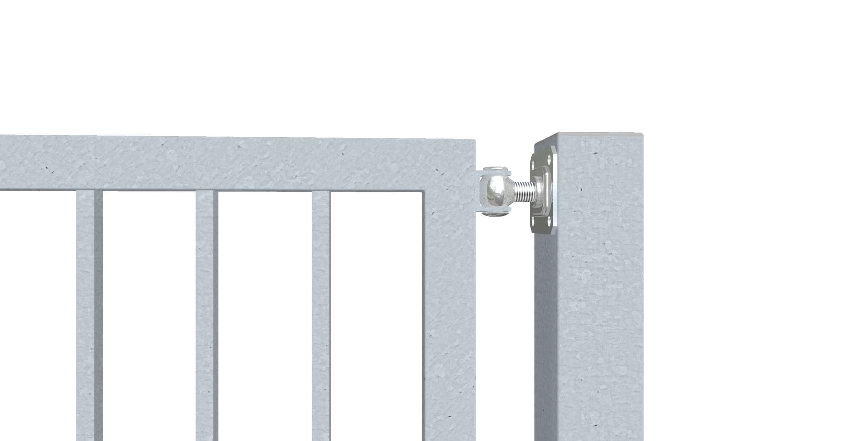 Branky pro rodinné domy kovový sloupek šroubovaný