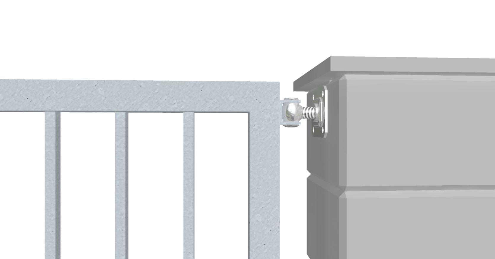 Branky pro rodinné domy Betonový sloupek šroubovaný