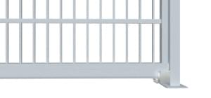 nesená brána pro rodinné domy jeklová s pásovinou