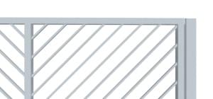 nesená brána pro rodinné domy jeklová šikmá proti sobě dolů