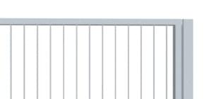 nesené brány pro rodinné domy ozdobné kulatiny svislé