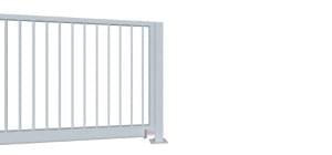 Nesená brány pro rodinné domy kovový sloupek