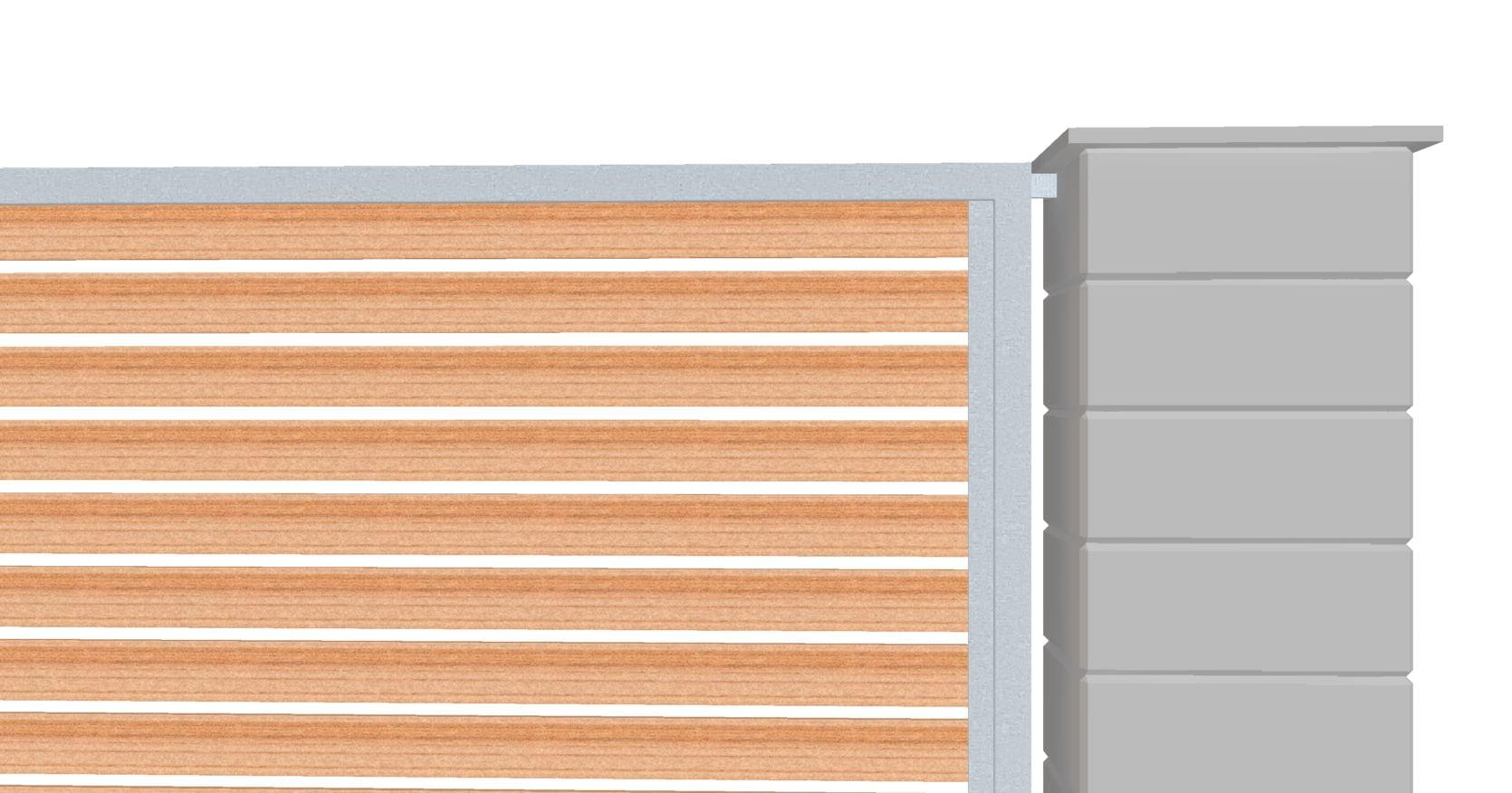 Plotový dílec pro průmysl dřevěnné prkna vodorovná úzká