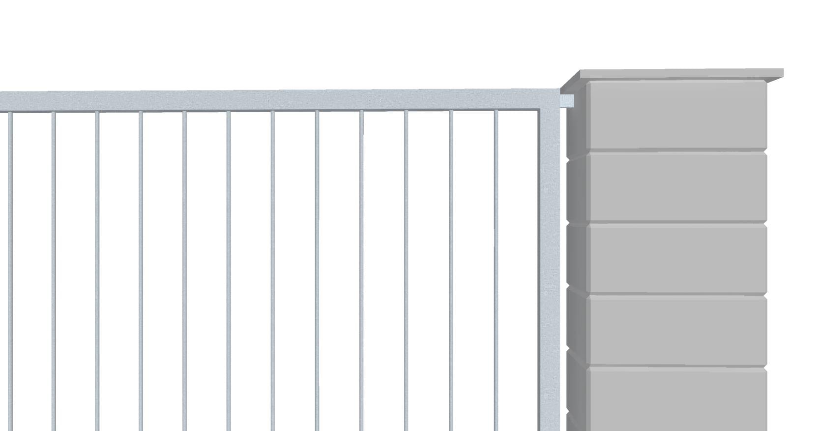 Plotový dílec pro průmysl ozdobné ozdobné kulatiny svislé