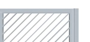 Posuvna brána pro rodinné domy jeklová šikmá proti sobě dolů