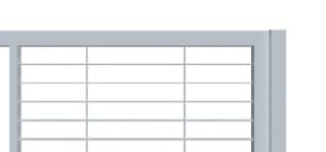 Posuvné brány pro rodinné domy ozdobné pásoviny vodorovně