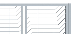 Posuvné brány pro rodinné domy ozdobné lomené pásoviny šikmé