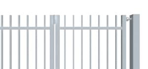 nesená brána pro průmysl Jeklová nahoře otevřená