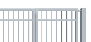 nesená brána pro rodinné domy pasovina nahoře dole