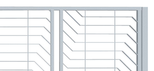 Teleskopické nesené brány pro rodinné domy ozdobné lomené pásoviny šikmé