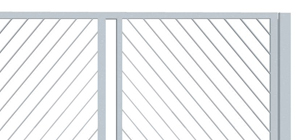 Teleskopické nesené brány pro rodinné domy ozdobné šikmé pásoviny proti sobě nahoru