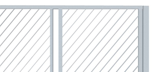 Teleskopické nesené brány pro rodinné domy ozdobné šikmé pásoviny