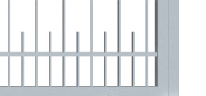 Teleskopické posuvné brány pro rodinné domy jeklová stejně dlouhé
