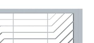 Teleskopické posuvné brány pro rodinné domy ozdobné pásoviny doprostřed