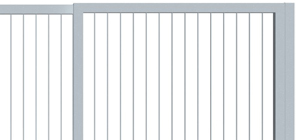 Teleskopické posuvné brány pro rodinné domy ozdobné kulatiny svislé