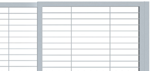 Teleskopické posuvné brány pro rodinné domy ozdobné pásoviny vodorovné