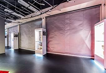 protipožární uzávěr textilní vrata novák