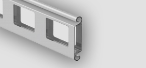 Rolovací garážová vrata BP 100 okenka