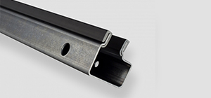 Rolovací garážová vrata Vodicí lišta PVC kluzák