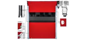Rolovací rychloběžná průmyslová vrata Lomítko L jednoduché řešení