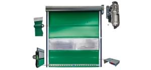 Rolovací rychloběžná průmyslová vrata Lomítko PR masivní konstrukce