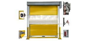 Rolovací rychloběžná průmyslová vrata SP maximální rychlost